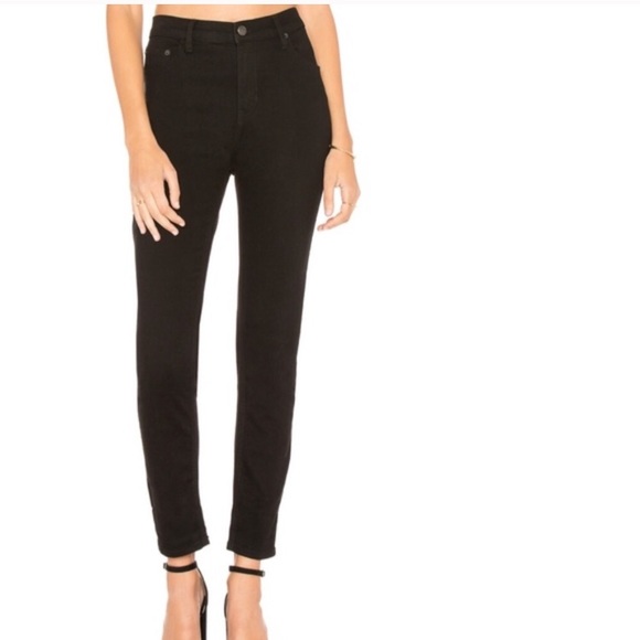 Free People Denim - FREE PEOPLE •HiRise Black Skinny Jeans